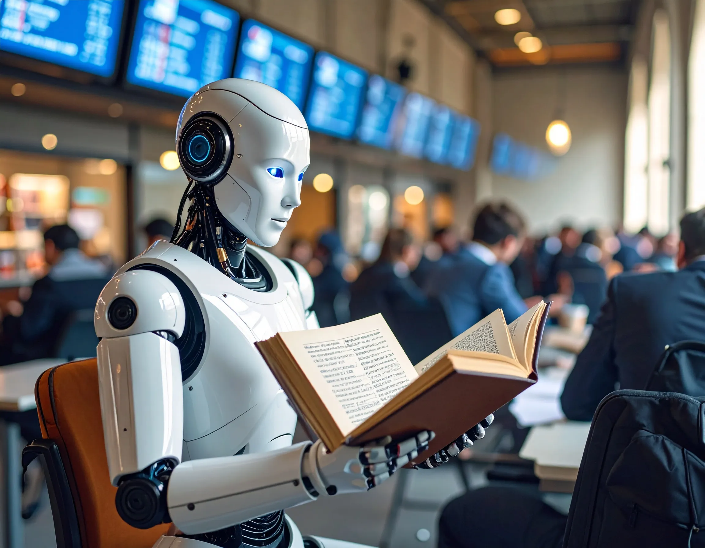 AI robots assisting in social media translation